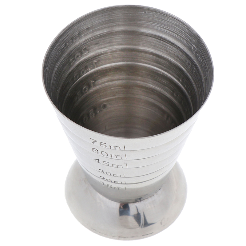 1pc High Quality 75ml Metal Measure Cup Drink Tool Shot Ounce Jigger Bar Mixed Cocktail Beaker