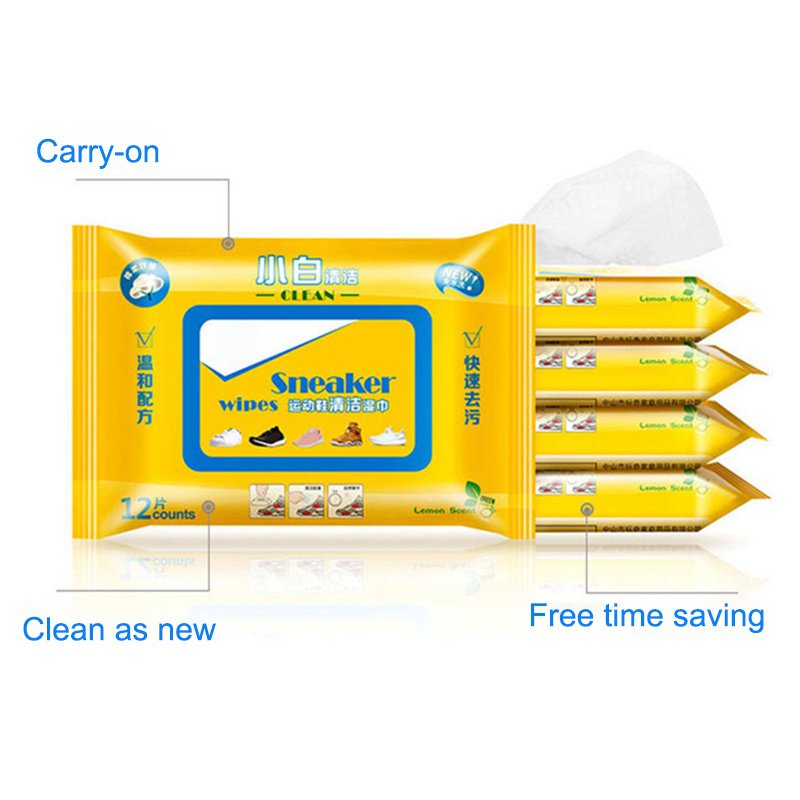 Travel Portable Disposable Sneakers Cleaning Wet Wipes White Artifacts Shoes Quick Easy New