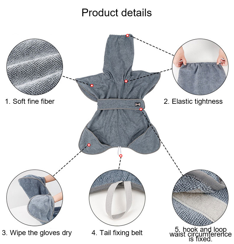 Wear Resistant Pet Bathing Towel