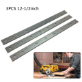 3pcs 12-1/2" Planer Blades Knives Reversible Wood Planer Woodworking Machinery Parts For Dewalt DW734 DW7342 Electric Planer