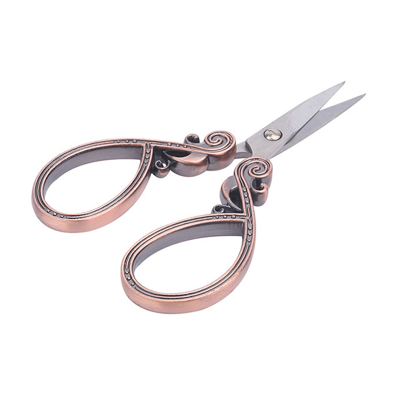 Retro Style Scissors Antique Cutter Cutting Vintage Scissors Embroidery Cross Stitch Sewing Tool Stainless Steel Craft Shears