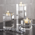 Home Crystal Candlestick Wedding Festival Table Decoration Transparent Candle Holder