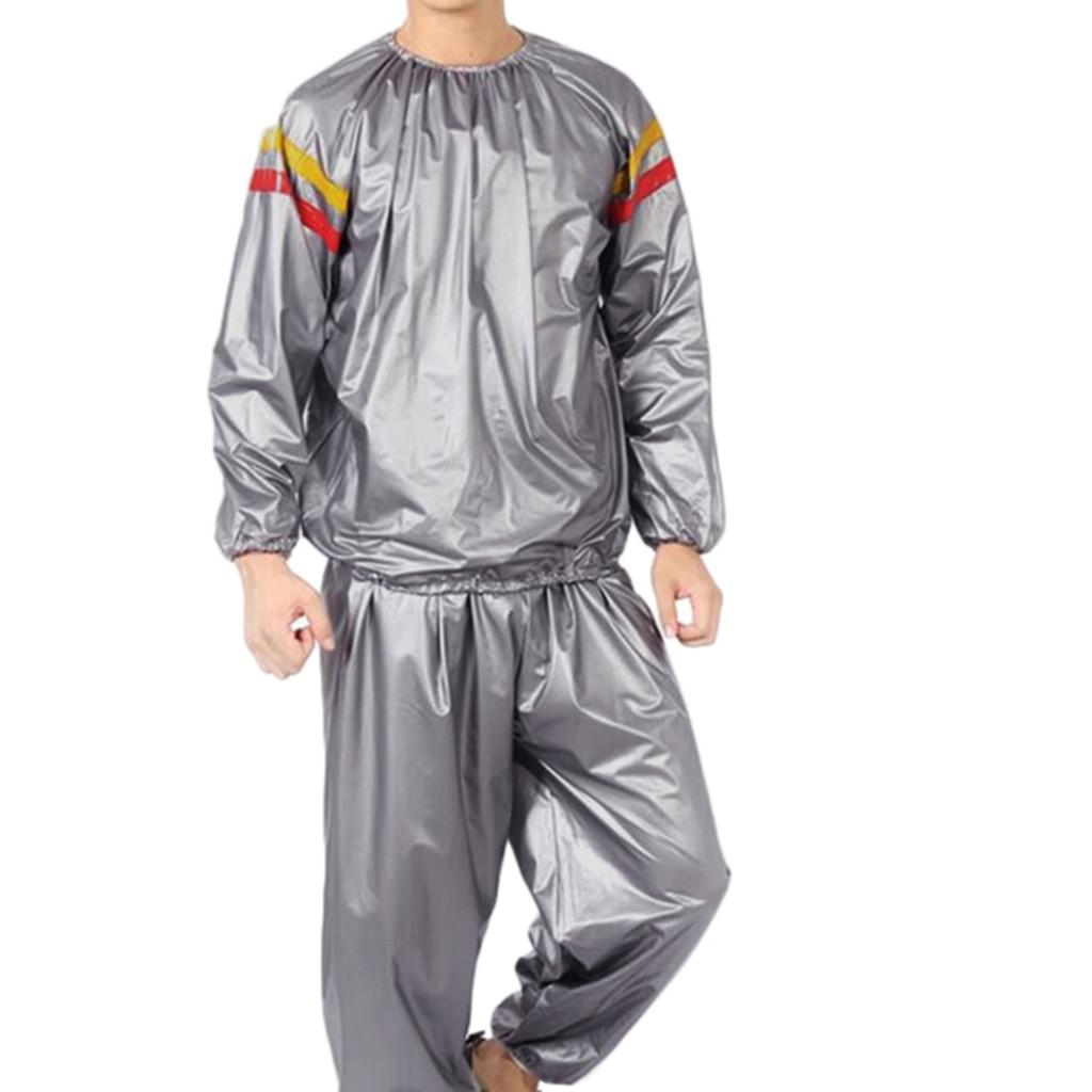Fitness Waterproof PVC Heavy Sauna Suit Sweat Clothes Gym Training Slimming Workout Weight Loss Sauna Clothes
