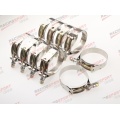 10PCS 2.75" inch Turbo Pipe Hose Coupler T-bolt Clamps Stainless Steel 73/81mm
