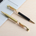 GENKKY Luxury Ballpoint Pen Flow Oil Crystal Foil Metal Pen Cute Stationary Novelty pens for writing School Office Accessories