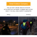 Reflective LED Signal Light Indicator Bike Vest Outdoor Cycling Safety Equipment