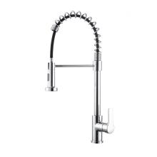 spring pull down brass kitchen Mixer faucet