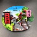 Resin 3D Fridge Magnets China Taiwan Famous Tourist Souvenir Refrigerator Fridge Magnet Sticker Handmade craft travelstickers