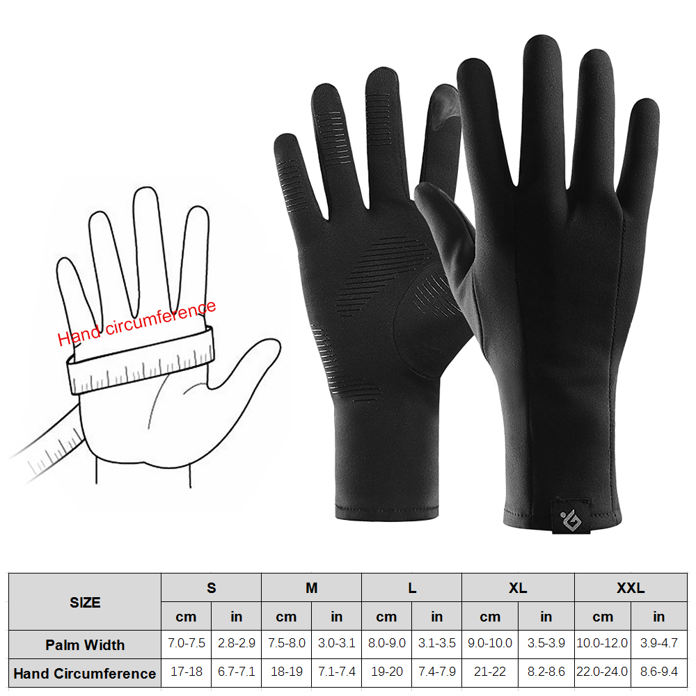 Winter Warm Gloves Men Women Touchscreen Gloves Windproof Sports Gloves with Thin Polar Fleece Lining