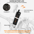 AOSTIRMOTOR Electric Bike 500W Foldable Ebike Fat Tire Beach City Men Women Bike 36V 13Ah Removable Lithium Battery