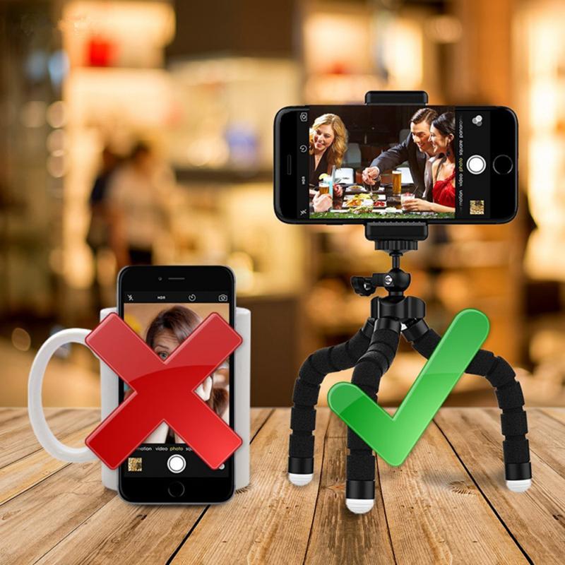Smartphone Tripod For Phone Monopod Flexible Gorillapod Octopus Mini Tripod For Selfie Stick Bluetooth Remote Shutter Release