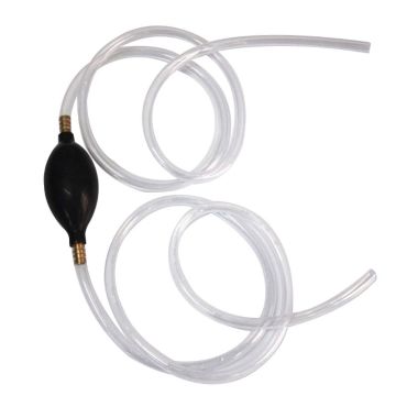 Gasoline Siphone Hose Hand Siphon Pump Petrol Water Oil Liquid Fuel Transfer C63D