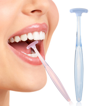 1Pc Soft Silicone Tongue Scraper Double Sided Tongue Cleaner Brush Get rid of Bad Breath Oral Hygiene Health Dental Care Tools
