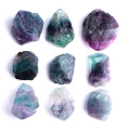 1PC Natural Rainbow Fluorite Colorful Crystal Rough Stone Raw Gemstone Mineral Specimen Irregular Home Decor Reiki Healing