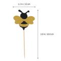 36pcs Cute Cupcake Topper Decoration Adorable Bee Cake Pick Dessert Fruites Picks For Baby Shower Birthday Supplies A35
