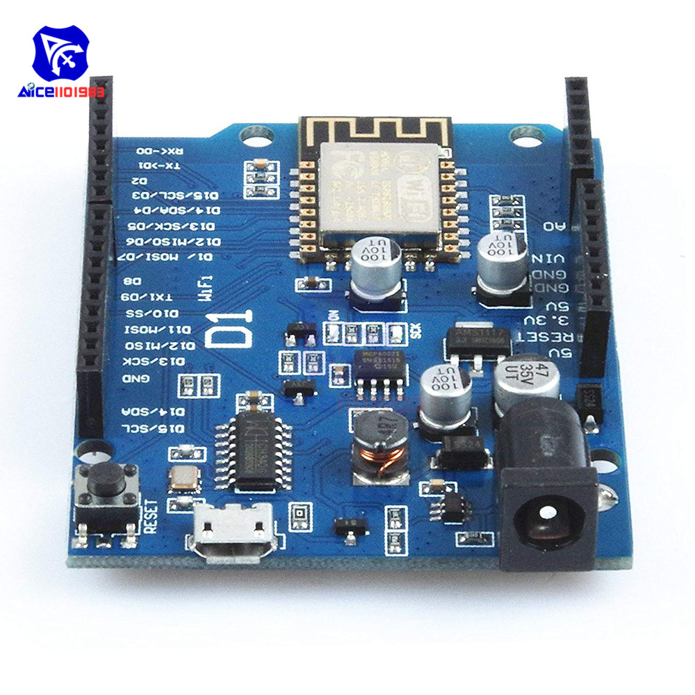 diymore WeMos D1 WiFi UNO R3 Development Board Based ESP8266 ESP-12E ESP-12 Wireless WIFI Module for Arduino IDE