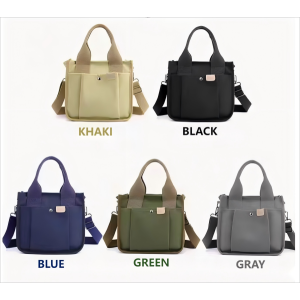 reusable cotton tote shopping bag with zipper