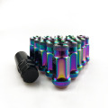 MT V48 Auto Steel Acorn Rim Extended Open End Wheel Racing Lug Nuts With One Key M12X1.5