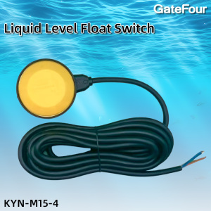 Yellow 6m float level switch KYN-m15-4