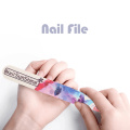 10pcs/Lot White Wooden Nail Files 100/180 Butterfly Printed Strong Sandpaper Wood Stick Files Buffer For UV Gel Polisher Tools