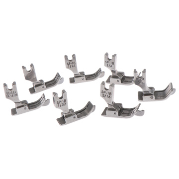 Metal Presser Foot SP-18 Industrial Sewing Machine Flat Car Moving Edge Single Needle Flat 1/4 1/8 3/8 1/16 3/16 5/16 1/32