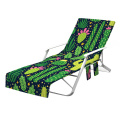 Stripe Cactus Multi-Functional Lazy Lounger Beach Towel Lazy Beach Lounge Chair Cover Towel Bag Sun Lounger Mate Holiday Garden
