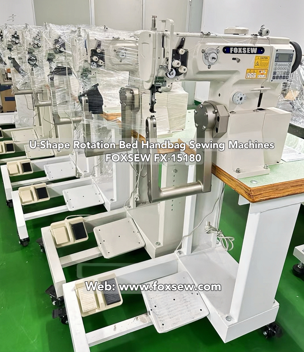 U-Shape Rotation Arm Handbag Sewing Machine FOXSEW FX-15180 -4 U-Shape Rotation Arm Handbag Sewing Machine FOXSEW FX-15180 -4