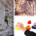 25Pcs/set Assorted Textured Rock Climbing Frame Mixed Color Rock Climbing Wall Stones Hand Feet Holds Grip kids Sport Toys