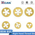 XCAN BSW BSF Screw Die Hard Alloy Thread Die TiN Coating Right Hand Machine Die Metal Threading Tools