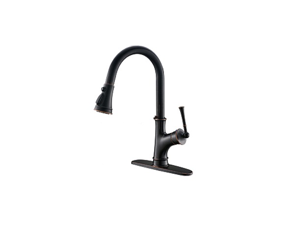 stainless steel black faucet