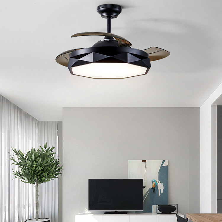 Modern Ceiling Fans Light Invisible Ceiling Fan with Remote Control 36inch 42 inch Dimmable Inlcuded 220V 110V