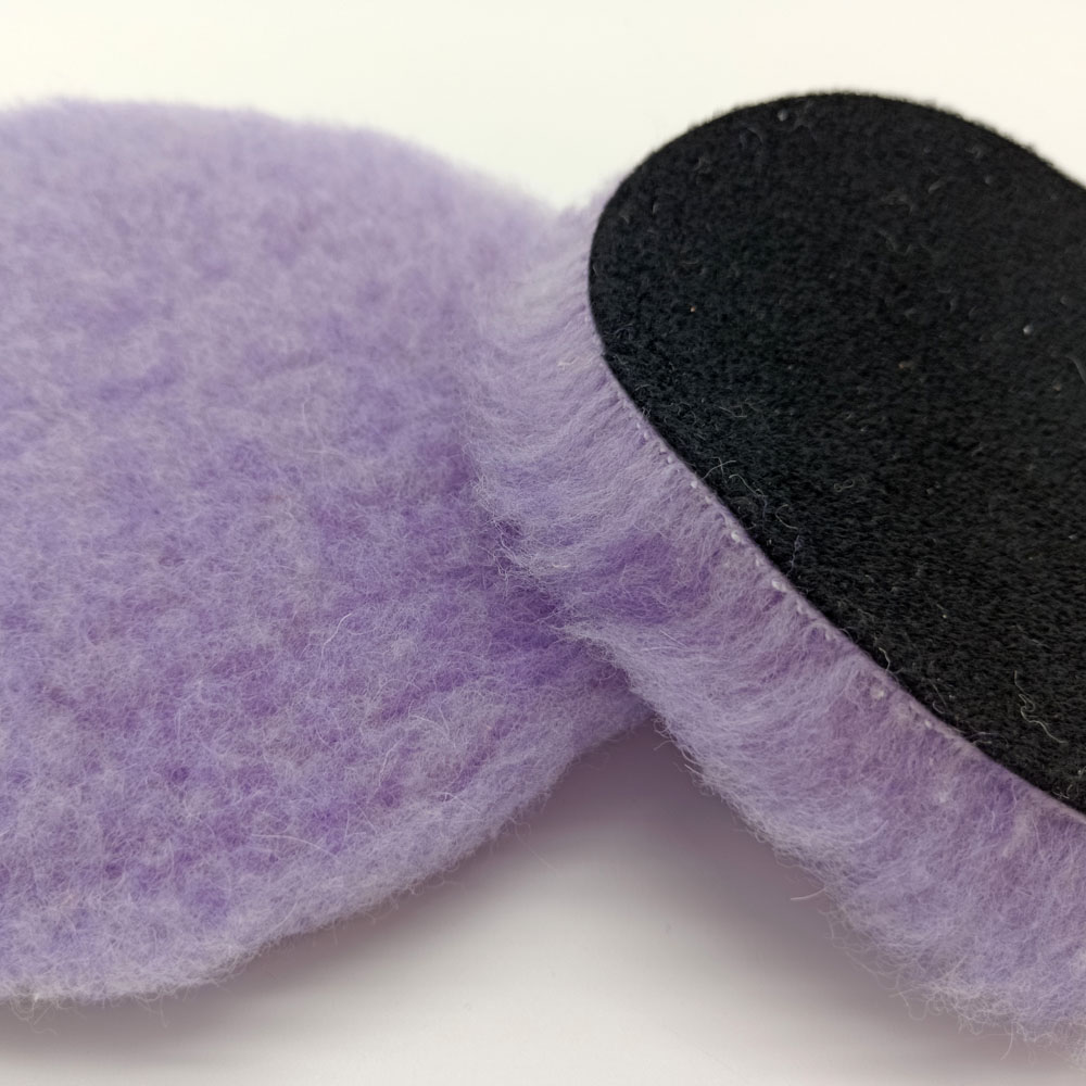 5 Inch Purple Lambs Woollen Polishing Buffing Pad Polisher Pads For Car Detailing Waxing Polishing Buffer
