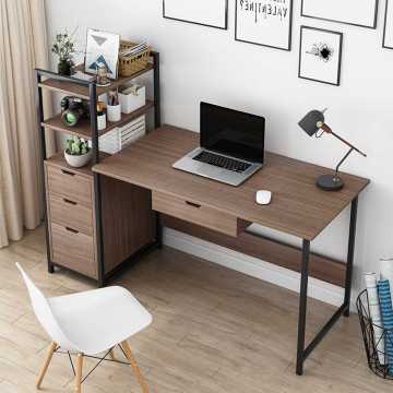 Laptop Desk with Shelves Drawers Computer Desk with CPU Stand, Home Office Gaming Table Workstation Study Writing Desk Modern