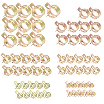 60Pcs Auto Car Spring Clip Fuel Oil Water Hoes Pipe Tube Clamp Fastener 6 Sizes