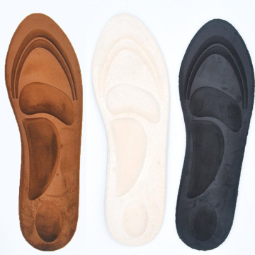 4D Suede Memory Foam Insoles Flat Foot Feet Care Sole Shoe Orthopedic Pads Insoles Sport Sponge Arch Support Insoles Men Women