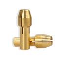 XCAN Mini Drill Collet Chuck 10pcs 0.5-3.2mm Diameter 4.8mm Shank Brass Chucks for Dremel Rotary Tool Power Tool Accessory