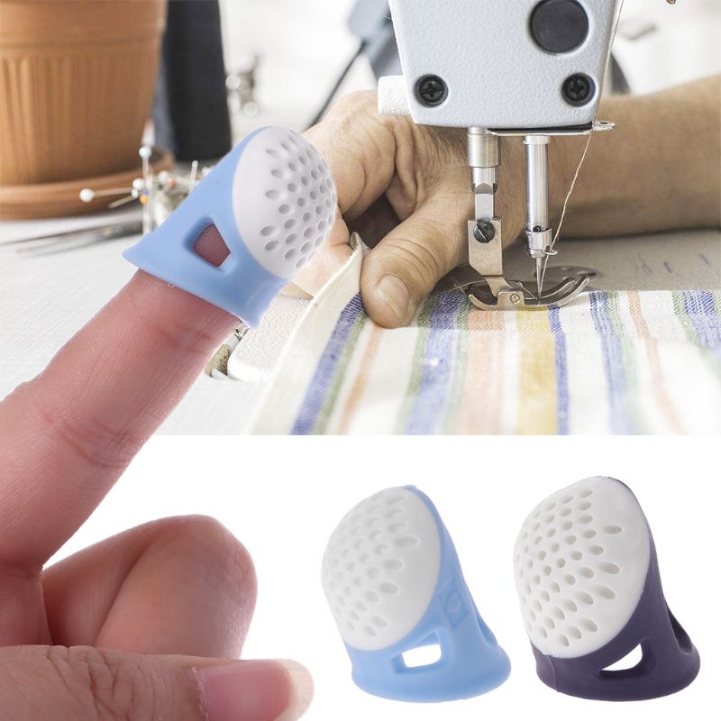 Silicone Pin Needles Thimble Finger Protector Soft Comfortable DIY Sewing Needlework Accessory Not Interfere With Your Work