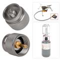 7.8cm Stainless Steel Outdoor Camping Gas Stove Switching Charging Inflatable Valve Adapter Gas Cartridge Tank cylinder Adapter