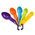 4/5Pcs/set Plastic Measuring Spoon Set Solid Color Baking Accessories Flour Milk Powder Spoon With Scale Kitchen Measuring Tools