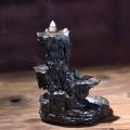 Harz Mountain Form Smoke Water Fall Backflow Incense Burner Incense Holder Decor Aroma Furnace Aromatic House Office Craft