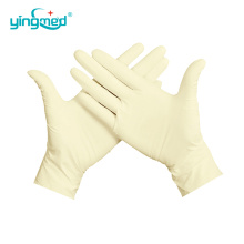 top medical latex examination gloves Powder