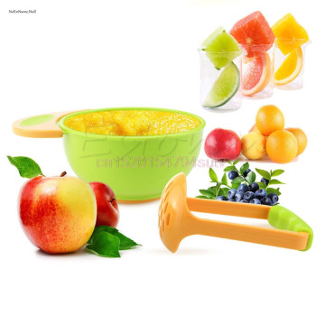 Baby Mill Grinding Bowl Kids Handmade Grinding Food Learn #h055#