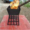 500°C Iron Large Fire Pits Cast Iron Firepit Modern Stylish BBQ Burn Pit Outdoor for Garden Patio Terrace Camping Stand Stove