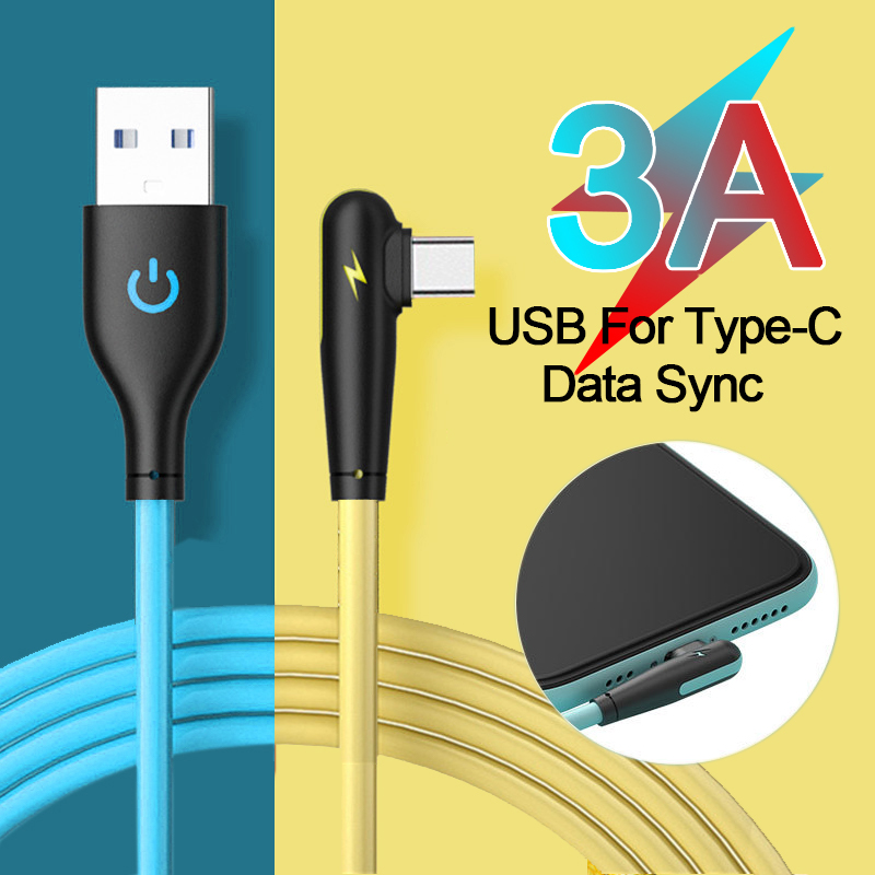 USB Type C Cable For Redmi Note 8 9 Pro Type-C Charging Cable For Samsung S10 S20 Plus USB Cable Data Sync For Huawei HTC