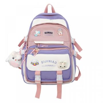 Girls Cute School Backpack Multiple Compartments Laptop Daypack Lightweight School and Travel Personal Carry-on