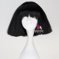 Lady Gaga Wig Black Blonde White Synthetic Hair Cosplay Wig Halloween Party Costume Wigs +wig cap