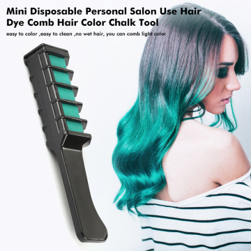 Temporary Hair Chalk Color Comb Dye Kits Disposable Cosplay Party Mini Disposable Personal Hairs Salon Use Styling Tool TSLM1