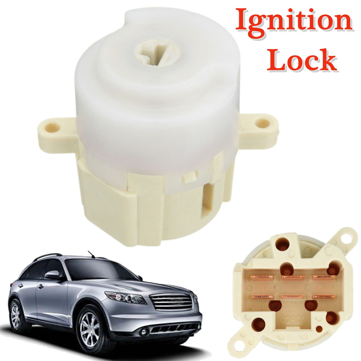 Ignition Lock Barrel Switch Engine Starter For Nissan Micra K12 Qashqai 2002-2013 48750-2F010 03R05