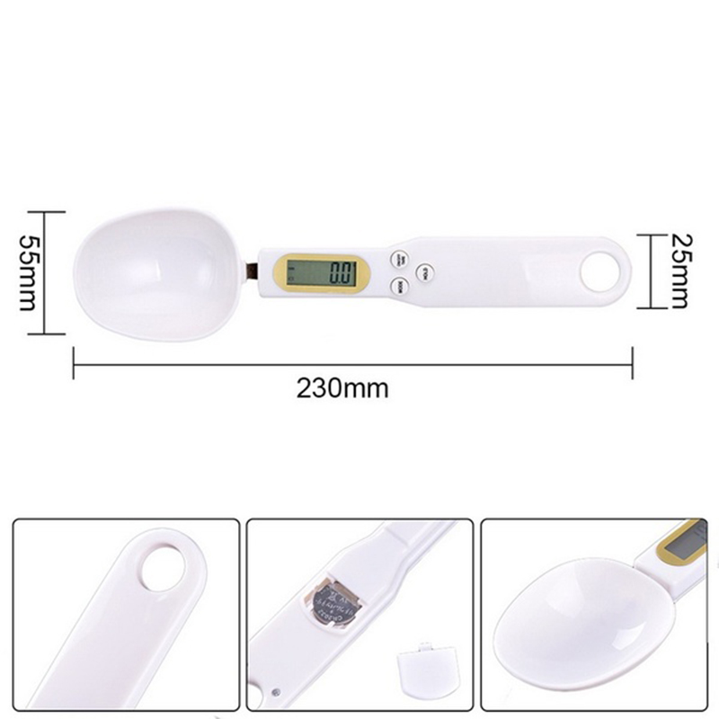 Pet Food Scale Electronic Measuring Tool for dog cat feeding bowl Measuring Spoon Kitchen Scale Digital Display 250ml