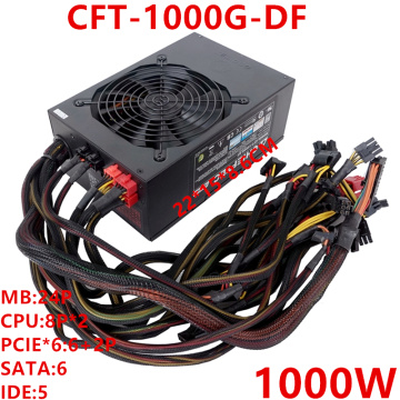 New PSU For Chieetec Brand Silent 1000W Power Supply CFT-1000G-DF